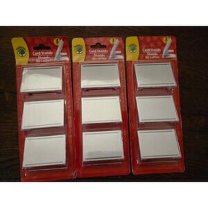 Teaching Tree Card Stands Set of 3 New 3 Pack Clear Plastic Display Holders